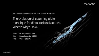 Medartis Symposium @FESSH-ON(line) - The evolution of spanning plate technique for DR fractures