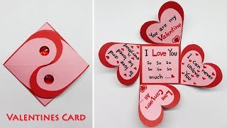 Valentines Day Cards Handmade Easy | Love Greeting Cards Latest Design Handmade | #179