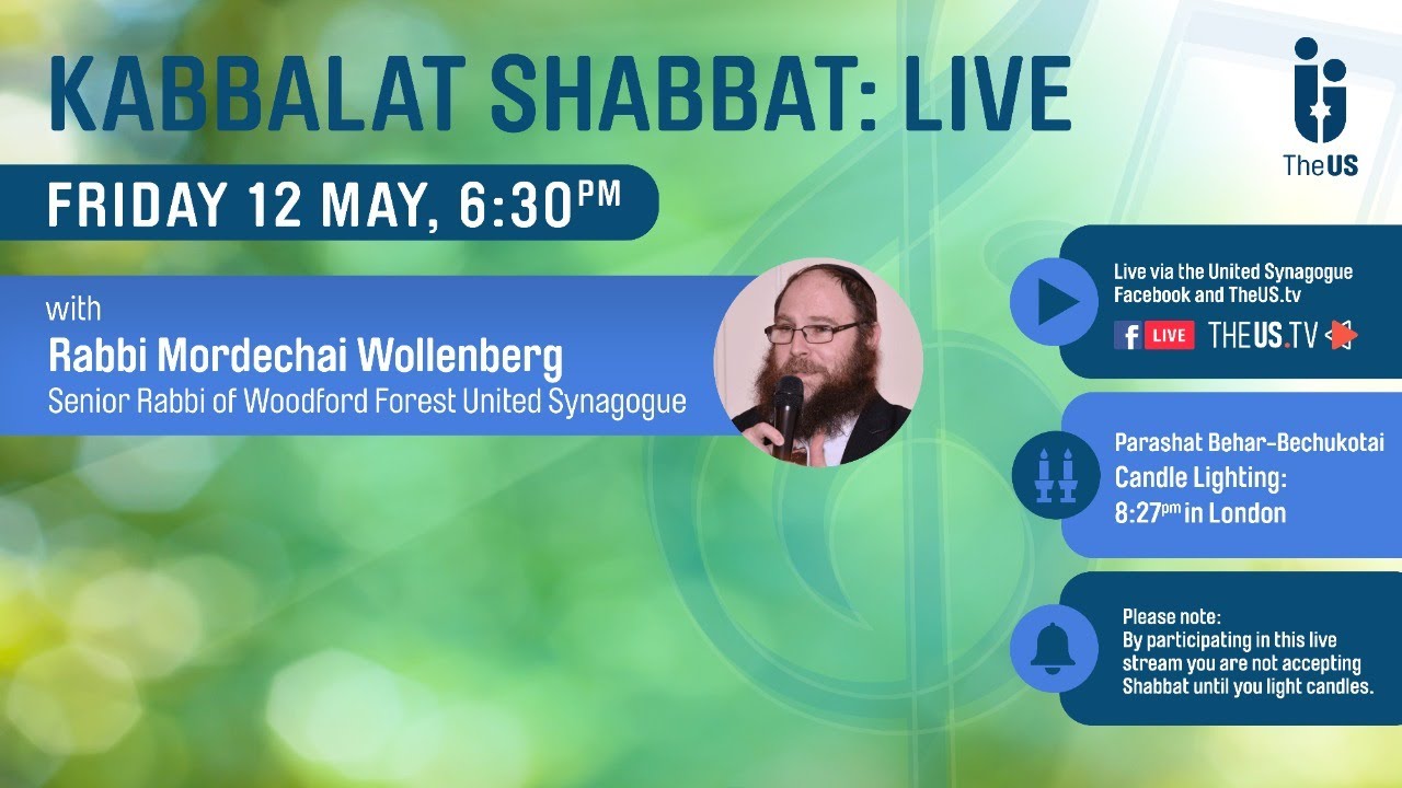 Kabbalat Shabbat Live! Parashat Behar-Bechukotai - YouTube