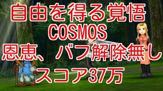 【DFFOO】自由を得る覚悟COSMOS　恩恵、バフ解除無し　スコア37万