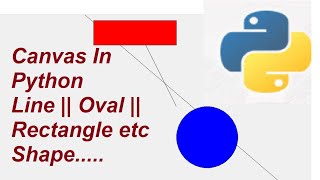 Canvas Shapes || Rectangle || Oval || Line || In Python Using tkinter