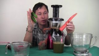 Using the Tribest Slowstar Vertical Slow Juicer to Make a Vegetable Juice Recipe