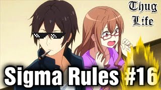 Sigma Rule But It's Anime #16 | Sigma Rule Anime Edition | Sigma Male Memes