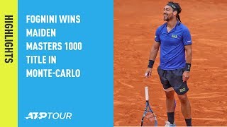 Highlights: Fognini Beats Lajovic In Monte-Carlo For Maiden Masters 1000 Title