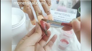 MPNETDEAL Kolinsky Acrylic Nail Brush Efile Drill Bits Nail File Nail Extension Form Using Guide