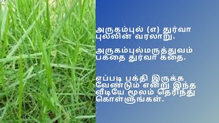 அருகம் புல் தோன்றிய வரலாறு\\history of adjacent .