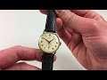 smiths de luxe gold vintage wristwatch hallmarked 1962