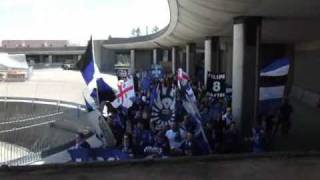 Ultras Montreal March to Stade Saputo Home Opener 2010