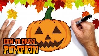 How to Draw Halloween Pumpkin | Drawing Lesson