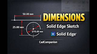 How to Use Dimensions in Solid Edge Sketching | Step-by-Step