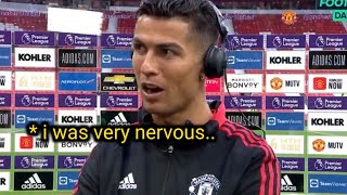 Cristiano Ronaldo interview after scoring 2 goals against Newcastle | Return to Manchester  2021