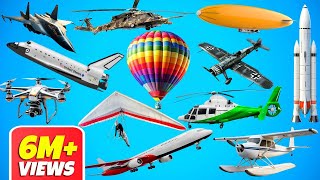 Types of Air Vehicles| Air Transportation|Helicopter| #airplane #vehicles #vehiclesforkids