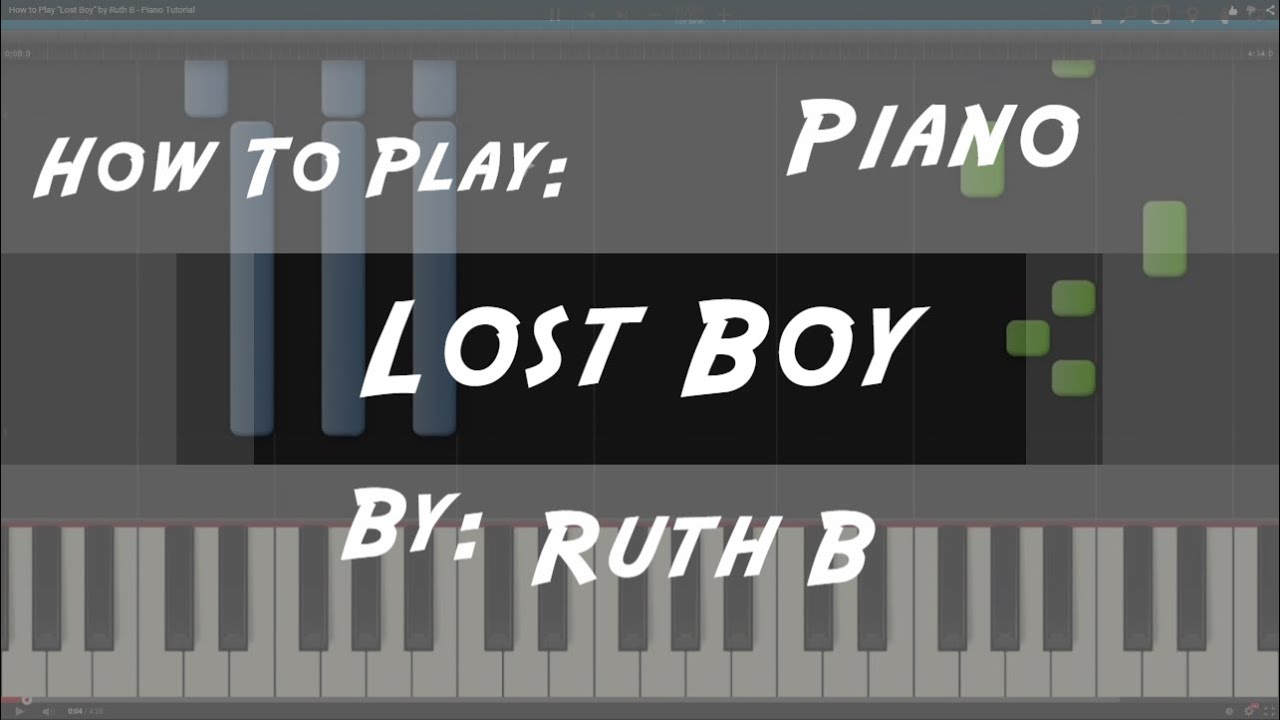 Ruth B - Lost Boy (Piano Cover/Tutorial) Chords - Chordify