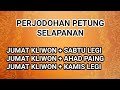 PETUNG JODOH JUMAT KLIWON + SABTU LEGI | JUMAT KLIWON + AHAD PAING | JUMAT KLIWON + KAMIS LEGI