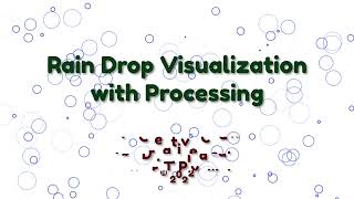 Rain drop visualization with Processing (live creative coding)