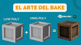 Modelado 3D en Blender Optimizado para Videojuegos: Low Poly, High Poly y Baking con substanpainter