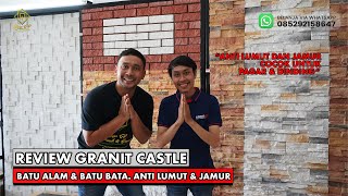 GRANIT CASTLE MOTIF BATU BATA & BATU ALAM, ANTI JAMUR & LUMUT, COCOK UNTUK PAGAR & DINDING, ALAMI!!!