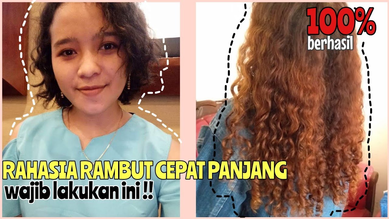 TIPS MEMANJANGKAN RAMBUT DENGAN CEPAT || MERAWAT RAMBUT KERITING ASLI ...