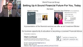 World Financial Group - What is it? A Detailed Presentation of our Financial Services in Canada