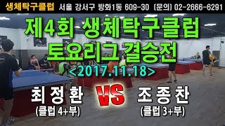 [제4회 생탁토요리그]결승전 조종찬(클럽3+부) VS 최정환(4+부)