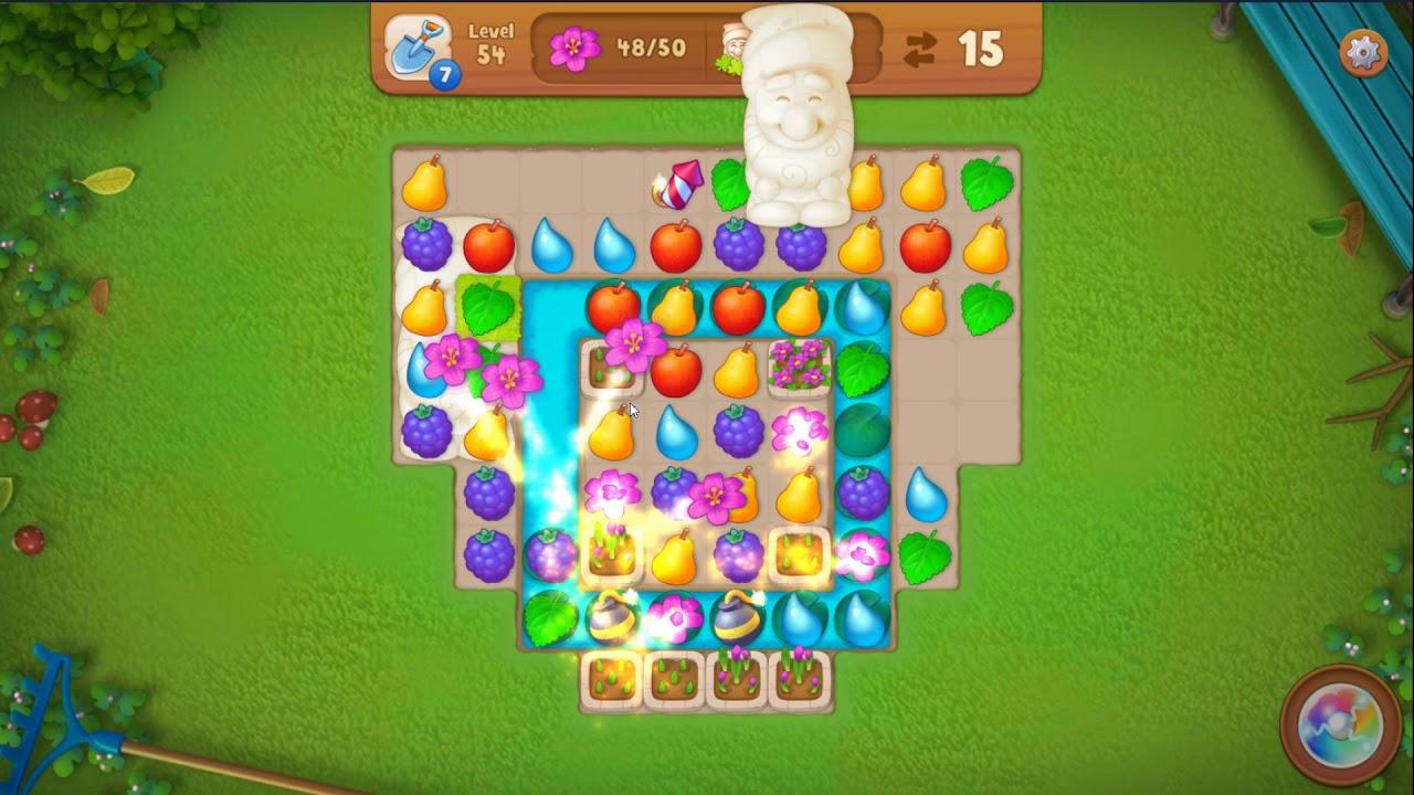 Gardenscapes Level 54 Youtube