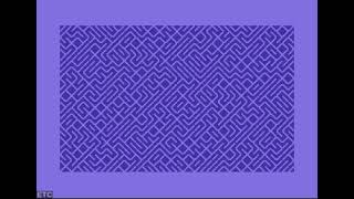 Fast 1-line maze generator program on the C64