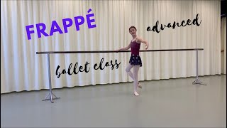 https://www.primaballetclass.com   Frappé - Bar - Left - Advanced