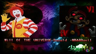 [MUGEN] Will Of THE UNIVERSE-Donald -WHAT- (12P) Vs RedDevil-R (6p) | -Both Sides-