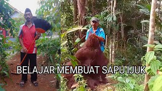 Membuat sapu ijuk aren kayu