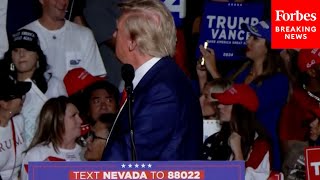 'Take A Look At These Videos': Trump Plays Clip Reel Of Kamala Harris At Rally In Las Vegas, Nevada