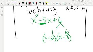 How to factor x^2-5x+6, x^2+5x-6, and x^2-5x-6