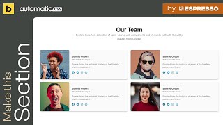 Wordpress Tutorial | Bricks Builder | AutomaticCSS (ACSS) | Team member cards section