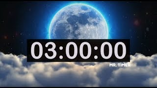 3 Hour Countdown Timer with Relaxing Instrumental Deep Sleep Music! Time To Sleep Timer for Kids!