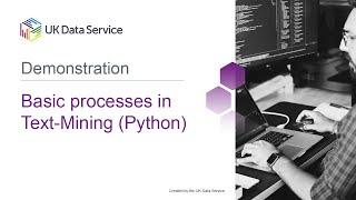 Code Demonstrations - Basic processes in Text-Mining (python)