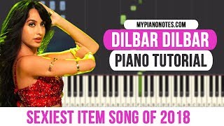 Dilbar (Satyamev Jayate) Piano Tutorial - With Letter Notes & Chords