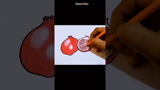 Pomegranate drawing #shorts #shortsfeed