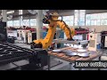 automatic loading and unloading laser cutting production line . robotic automation