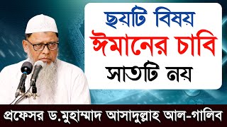 ছয়টি বিষয়ই হলো ঈমানের চাবি সাতটি নয় - এটি ভূল ধারণা ┇প্রফেসর ড. মুহাম্মাদ আসাদুল্লাহ আল-গালিব