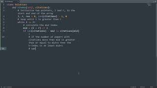 Leetcode 275. H-Index II in Python | Python Leetcode | Python Coding Tutorial | Python Coding ASMR
