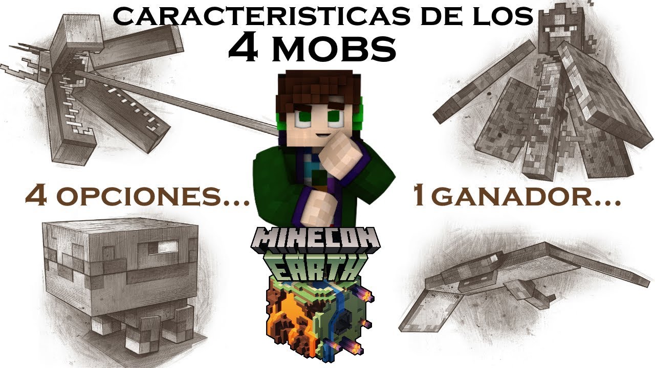 Podemos Votar El Nuevo Mob Para Minecraft! | Características De Los 4 ...