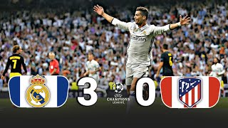 Real Madrid 3 vs 0 Atlético de Madrid | Semi-final Champions League  2016-2017