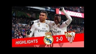 Real Madrid vs Sevilla 2-0 Highlights & All Goals - 2019
