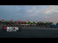 drive to beijing capital international airport early morning at sunrise cityscape 4k hdr