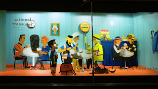 John Lewis - National Treasures Window Display - May 2017