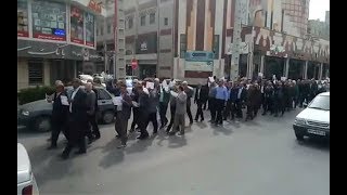 راهپیمایی بازنشستگان در اصفهان –اعتراض کارگران خط آهن فراری دادن نیروی انتظامی