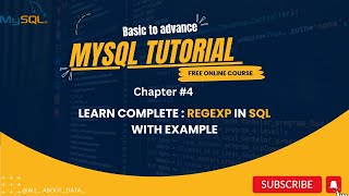 Chapter-4 : SQL REGEXP (Regular Expression) Complete Tutorial with example 2023 | #sql