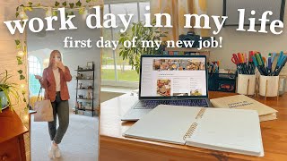 MY FIRST DAY OF WORK AT MY BIG GIRL JOB 💼 prepping for work & starting a new job! | Charlotte Pratt