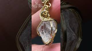 最強宇宙パワー☆ロシア産フェナカイト×ムオニナルスタ 隕石 Phenakite×Muonionalusta【Mineral Stone Pendant】#Shorts