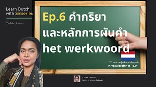 Learn Dutch with Siriseries EP. 6 คำกริยา หลักการผันกริยา het werkwoord