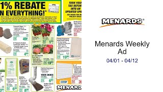 Menards Weekly Ad 04/01 - 04/12